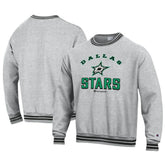 Dallas Stars Champion Reverse Weave Yarn Dye Pullover Sweatshirt - Heather Gray | NHL Lifestyle