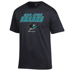 San Jose Sharks Champion Jersey T-Shirt - Black | NHL discount