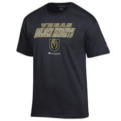 Vegas Golden Knights Champion Jersey T-Shirt - Black | NHL on sale