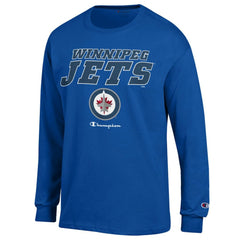 Winnipeg Jets Champion Long-Sleeve Jersey T-Shirt - Royal | NHL near me