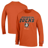 Anaheim Ducks Champion Long-Sleeve Jersey T-Shirt - Orange | NHL discount