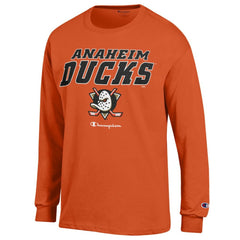 Anaheim Ducks Champion Long-Sleeve Jersey T-Shirt - Orange | NHL discount