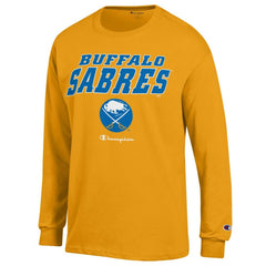 Buffalo Sabres Champion Long-Sleeve Jersey T-Shirt - Gold | NHL near me