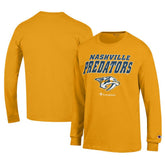 Nashville Predators Champion Long-Sleeve Jersey T-Shirt - Gold | NHL Clearance