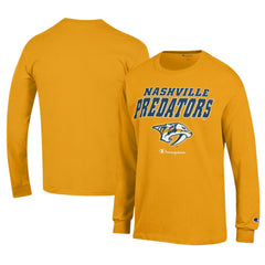 Nashville Predators Champion Long-Sleeve Jersey T-Shirt - Gold | NHL Clearance