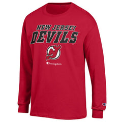 New Jersey Devils Champion Long-Sleeve Jersey T-Shirt - Red | NHL sale