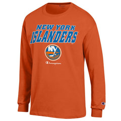 New York Islanders Champion Long-Sleeve Jersey T-Shirt - Orange | NHL Clearance