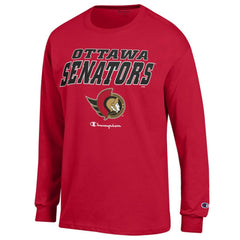 Ottawa Senators Champion Long-Sleeve Jersey T-Shirt - Red | NHL Lifestyle