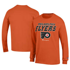 Philadelphia Flyers Champion Long-Sleeve Jersey T-Shirt - Orange | NHL sale