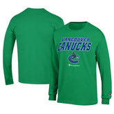 Vancouver Canucks Champion Long-Sleeve Jersey T-Shirt - Green | NHL near me