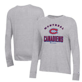Montreal Canadiens Champion Women's Core Long Sleeve T-Shirt - Heather Gray | NHL Clearance