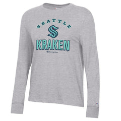 Seattle Kraken Champion Women's Core Long Sleeve T-Shirt - Heather Gray | NHL online