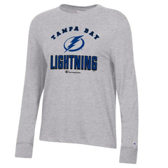Tampa Bay Lightning Champion Women's Core Long Sleeve T-Shirt - Heather Gray | NHL near me
