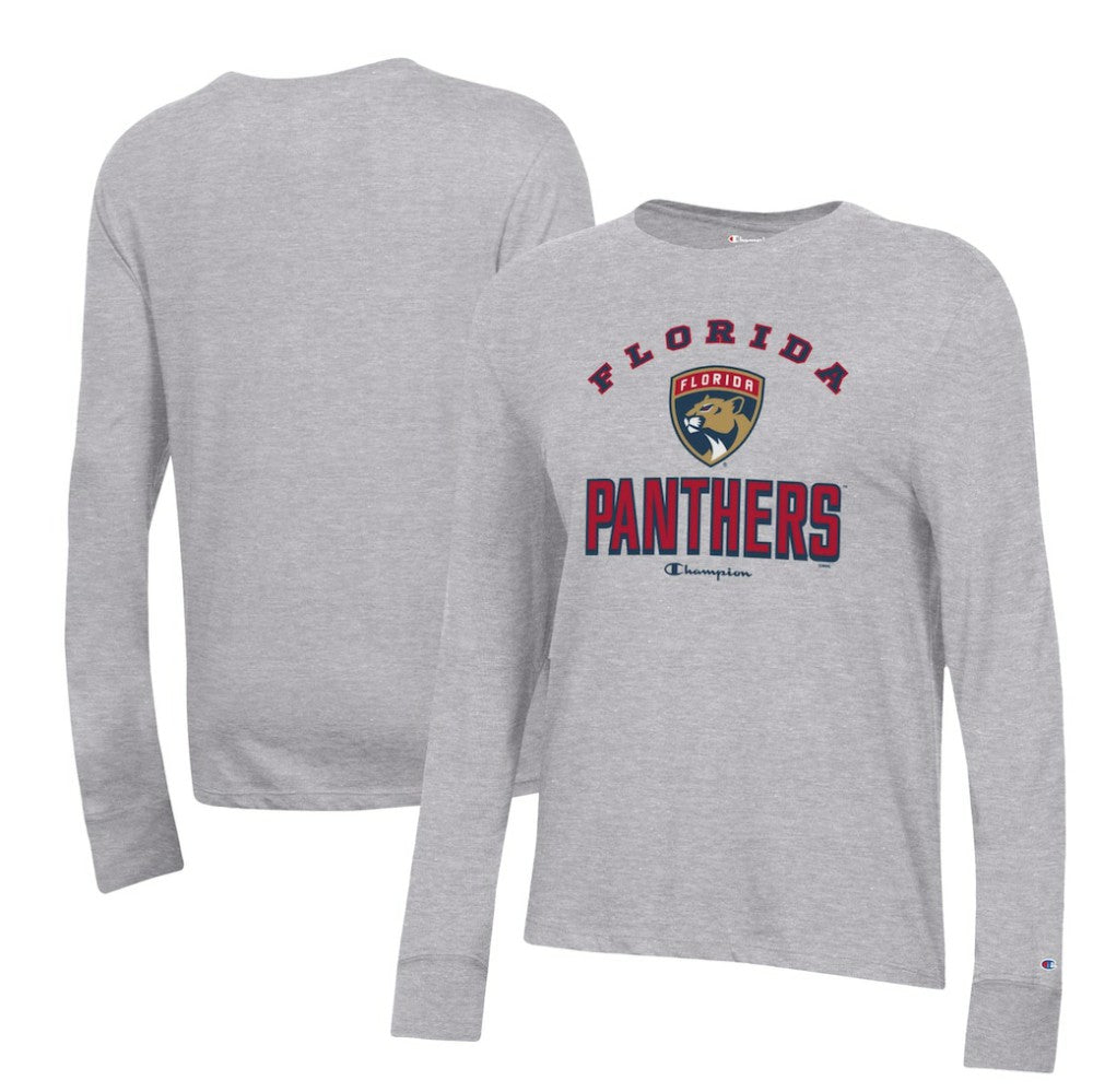 Florida Panthers Champion Women's Core Long Sleeve T-Shirt - Heather Gray | NHL sale