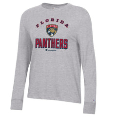 Florida Panthers Champion Women's Core Long Sleeve T-Shirt - Heather Gray | NHL sale