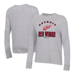 Detroit Red Wings Champion Women's Core Long Sleeve T-Shirt - Heather Gray | NHL near me