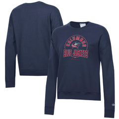 Columbus Blue Jackets Champion Women's Powerblend Pullover Sweatshirt - Navy | NHL Clearance