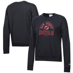 New Jersey Devils Champion Women's Powerblend Pullover Sweatshirt - Black | NHL near me