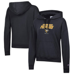 Pittsburgh Penguins Champion Women's Powerblend Fleece Pullover Hoodie - Black | NHL sale