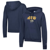 Nashville Predators Champion Women's Powerblend Fleece Pullover Hoodie - Navy | NHL on sale
