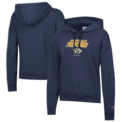 Nashville Predators Champion Women's Powerblend Fleece Pullover Hoodie - Navy | NHL on sale