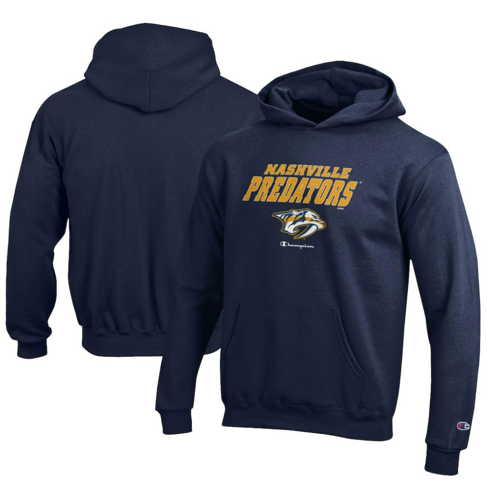 Nashville Predators Champion Youth Eco Powerblend Pullover Hoodie - Navy | NHL sale