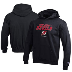 New Jersey Devils Champion Youth Eco Powerblend Pullover Hoodie - Black | NHL online