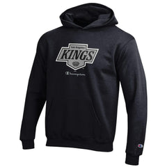 Los Angeles Kings Champion Youth Eco Powerblend Pullover Hoodie - Black | NHL Lifestyle
