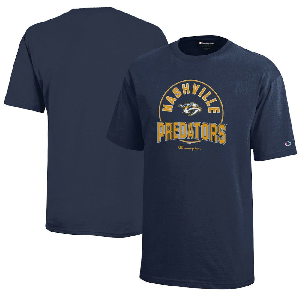 Nashville Predators Champion Youth Jersey T-Shirt - Navy | NHL Clearance