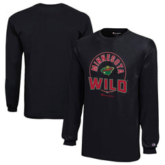 Minnesota Wild Champion Youth Long-Sleeve Jersey T-Shirt - Black | NHL near me
