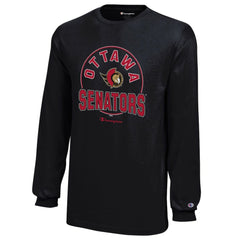 Ottawa Senators Champion Youth Long-Sleeve Jersey T-Shirt - Black | NHL on sale