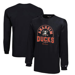 Anaheim Ducks Champion Youth Long-Sleeve Jersey T-Shirt - Black | NHL sale