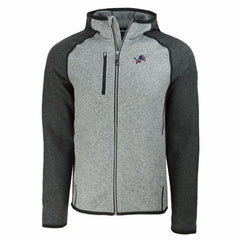Detroit Lions Cutter & Buck Americana Mainsail Full-Zip Hooded Jacket - Heather Gray/Heather Charcoal - NFL