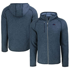 Baltimore Ravens Cutter & Buck Americana Mainsail Full-Zip Hooded Jacket - Heather Navy - NFL