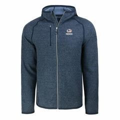 Green Bay Packers Cutter & Buck Americana Mainsail Full-Zip Hooded Jacket - Heather Navy - NFL