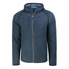 Houston Texans Cutter & Buck Americana Mainsail Full-Zip Hooded Jacket - Heather Navy - NFL
