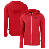 Washington Commanders Cutter & Buck Women's Daybreak Eco Recycled Full-Zip Hoodie - Red - NFL