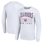 New York Islanders Starter Retro Graphic Long Sleeve Crew T-Shirt - White | NHL discount
