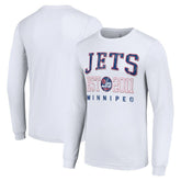 Winnipeg Jets Starter Retro Graphic Long Sleeve Crew T-Shirt - White | NHL discount
