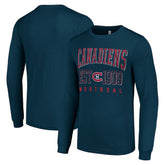 Montreal Canadiens Starter Retro Graphic Long Sleeve Crew T-Shirt - Navy | NHL online