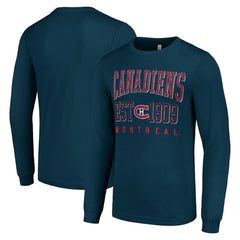 Montreal Canadiens Starter Retro Graphic Long Sleeve Crew T-Shirt - Navy | NHL online