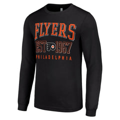 Philadelphia Flyers Starter Retro Graphic Long Sleeve Crew T-Shirt - Black | NHL sale