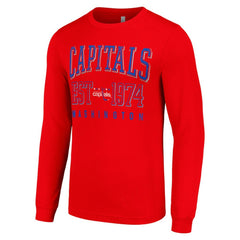 Washington Capitals Starter Retro Graphic Long Sleeve Crew T-Shirt - Red | NHL discount