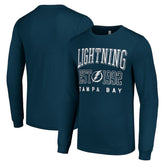 Tampa Bay Lightning Starter Logo Graphic Long Sleeve T-Shirt - Navy | NHL near me