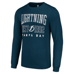 Tampa Bay Lightning Starter Logo Graphic Long Sleeve T-Shirt - Navy | NHL near me