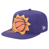 New Era Phoenix Suns Oversized Puff Print Logo Golfer Snapback Hat Purple