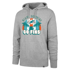 Miami Dolphins '47 Regional Headline Pullover Hoodie - Gray - 47 brand