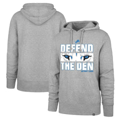 Detroit Lions '47 Regional Headline Pullover Hoodie - Gray - 47 brand