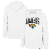 Jacksonville Jaguars '47 Elements Arch Headline Pullover Hoodie - White - 47 brand