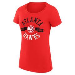 Atlanta Hawks G-III 4Her by Carl Banks Women's Super-Slim Fit Lightweight Large City Logo T-Shirt Red